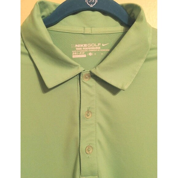 Nike Golf Tour Performance Polo Shirt Dri-Fit S/S Venom Green  Men's Size Medium - Picture 4 of 8
